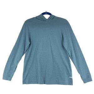 Soft Serve Clothing Unisex Size Womens M Mens S Top Hooded Long Sleeve Blue